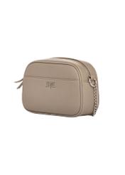 Small women's handbag in cool beige color TOREC-1285-1K(Z26), diagonal view of the product on a white background.