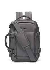 Graphite airplane backpack PLCMN-0017-9D(Z26), front product view on a light background.