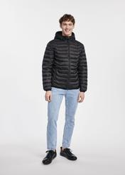 Black men's transition jacket with hood KURMT-0368-99(W25)-02