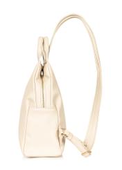Cream women's backpack made of imitation leather TOREC-0923A-12(W25)-03
