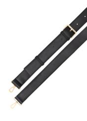 Black small women's handbag TOREC-1172-99(W26), product strap view on white background.