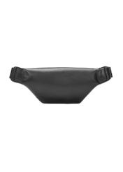 Black women's imitation leather waist bag TOREC-1190-99(W26), back view of the product on a white background.