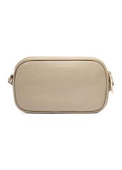 Small beige leather handbag TORES-1152-1B(Z26). Back view on a white background.