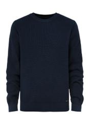 Navy blue men's sweater SWEMT-0156-69(Z24)-04