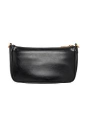 Black women's shoulder bag TOREC-1245-9F(Z26), rear view on a white background.