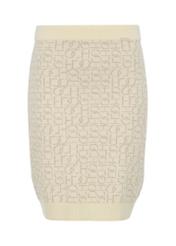 Beige monogrammed skirt SPCDT-0074-80(W23)-04