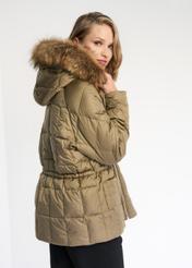 Women's down jacket with quilting KURDT-0408-28(Z22)-04