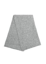 Gray women's winter scarf SZADT-0202-91(Z25), folded product view on white background.