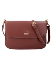 Light brown women's shoulder bag TOREC-1262-1G(Z26), front product view on white background.