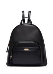 Black women's backpack TOREC-1263-9F(Z26), product view from the front on a white background.