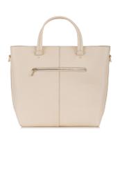 Cream leather handbag for women TORES-0728B-12(W24)-04