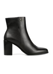 Black leather women's ankle boots BUTYD-1213-99(Z25)
