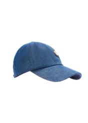 Unisex denim cap CZALT-0017-7H(W26) - side view of the product, on a white background.