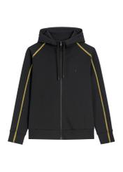 Men's black zip-up hoodie BLZMT-0083-99(Z26), front product view on white background.