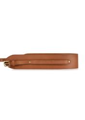 Brown wide leather belt for women PASDS-0309-88(W24)-03