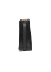 Black small shoulder bag TOREC-1055-99(Z25), side view of the product on a white background.