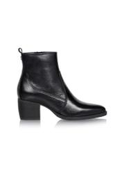 Women's leather high-heeled ankle boots BUTYD-1005A-99(Z25), side view of the product on a white background.
