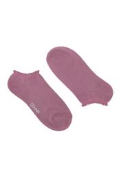 Short pink women's socks SKADT-0055A-31(W24)-01