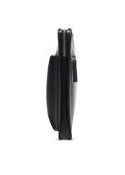 Black leather men's briefcase TORMS-0532-99(Z26), side view of the product on a white background.