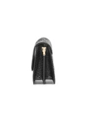 Black women's shoulder bag TOREC-1081-98(Z25), product visible from the side, photo on a white background.