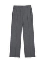 Women's gray trousers with creases SPODT-0125-9D(Z26), front product view on a white background.
