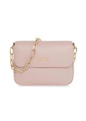 Pink women's messenger bag with chain TOREC-0767B-34(W25)-03