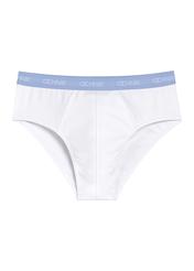 Three-pack of colorful men's briefs ZESMS-0002-00(W26), front view of the second pair of the product on a white background.