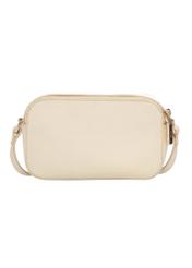 Leather light yellow women's handbag TORES-1289-2A(W26), product view from the back on a white background.