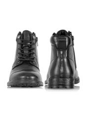 Black leather men's boots BUTYM-0404B-99(Z23)-03