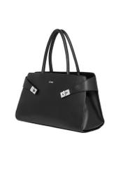 Black large women's handbag TOREC-1373-9I(Z26), diagonal product view on a white background.