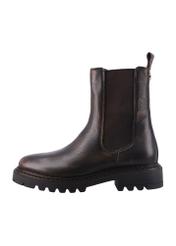 Women's brown leather Chelsea boots BUTYD-1287-1H(Z26), side view of the product on a white background.