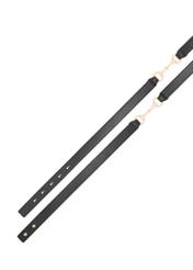 Black women's leather belt PASDS-0351-9H(Z26), top view of the product on a white background.