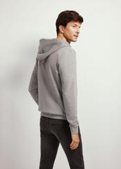 Gray men's zip-up hoodie BLZMT-0065-66(Z24)-03