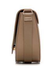 Beige semi-circular women's messenger bag TOREC-1298-1B(Z26)
