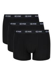 Black tri-pack of men's boxer shorts ZESMB-0001-99(W24)-01