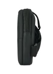 Small black men's pouch TORMN-0363-99(Z25), side view of the product on a white background.