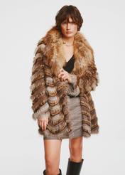 Women's natural fur in shades of brown FUTDF-0107-4162(Z24)-02