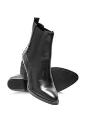 Women's leather Chelsea boots with a block heel BUTYD-1184-99(Z25)