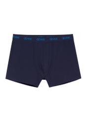 Three-pack of colorful men's boxer shorts ZESMB-0010-00(W26), front view of one pair of the product on a white background.