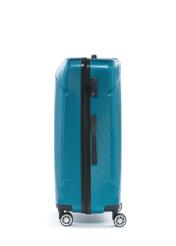 Large suitcase on wheels WALPC-0014-7B-28(W26), side view of the product on a white background.