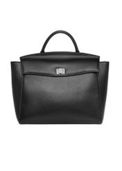 Black women's business briefcase TOREC-1280-99(Z26) - product view from the back, on a white background.