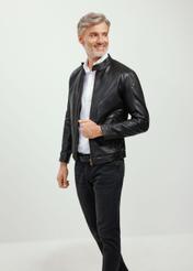 Classic men's leather jacket KURMS-0297-5427(KS)-01