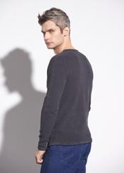 Graphite men's basic sweater SWEMT-0128-95(W23)-03