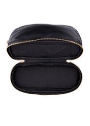 Black women's cosmetic bag TOREC-1348-9I(Z26), product view inside on white background.