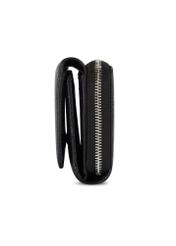 Large black leather women's wallet PORES-0801R-98(Z25), side product view on white background.