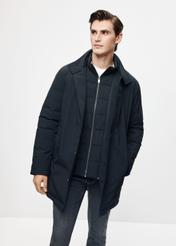 Men's black winter jacket KURMT-0336-99(Z24)