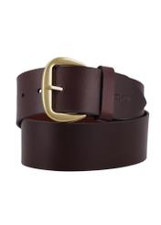 Brown wide women's leather belt PASDS-0349-1I(Z26), front view of the product on a white background.