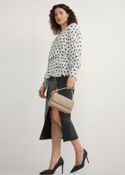 Small beige women's handbag TOREC-1171-1B(W26)