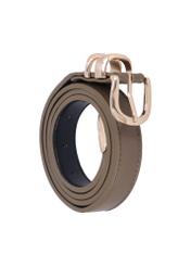 Women's leather belt PASDS-0347-1K(Z26), diagonal product view on white background.