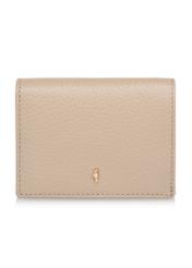 Beige leather women's wallet with RFID protection PORES-0807RFID-82(W24)-01